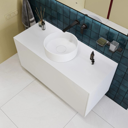 Раковина накладная Ai.Con Arte 39,5*39,5*12,5 см SA7711022SSM, белая матовая