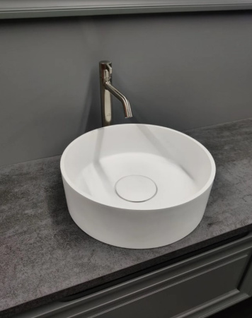 Раковина накладная Ai.Con Arte 39,5*39,5*12,5 см SA7711022SSM, белая матовая